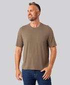 Bambus oversize t-shirt sand mænd