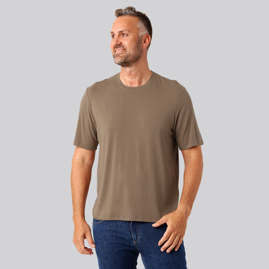 Bambus oversize t-shirt sand mænd