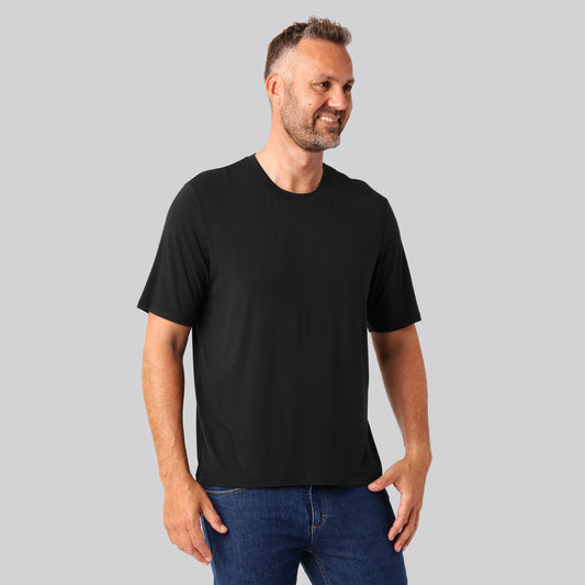 Bambus oversize t-shirt sort mænd