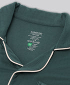 Bambus pyjamas sæt i grøn til damer carelabel