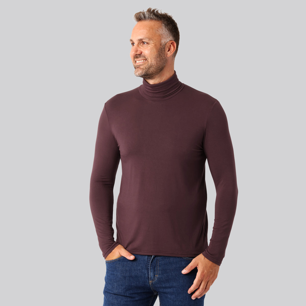 Bambus rullekrave bordeaux mænd