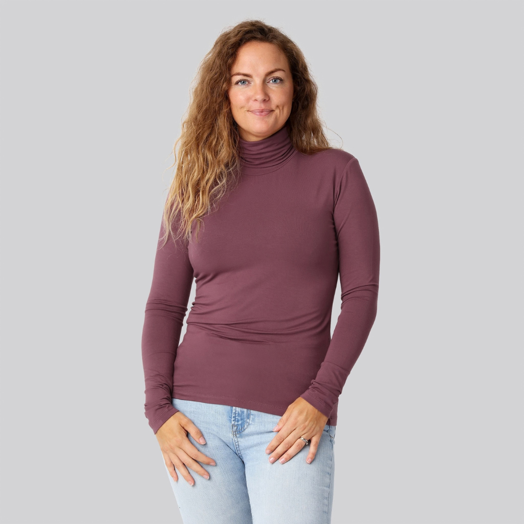 Bambus rullekrave rose damer