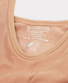 Bambus seamless bh bred strop beige til damer