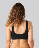 Bambus seamless bh m. bred strop sort til damer