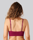 Bambus seamless bh m. smal strop bordeaux damer