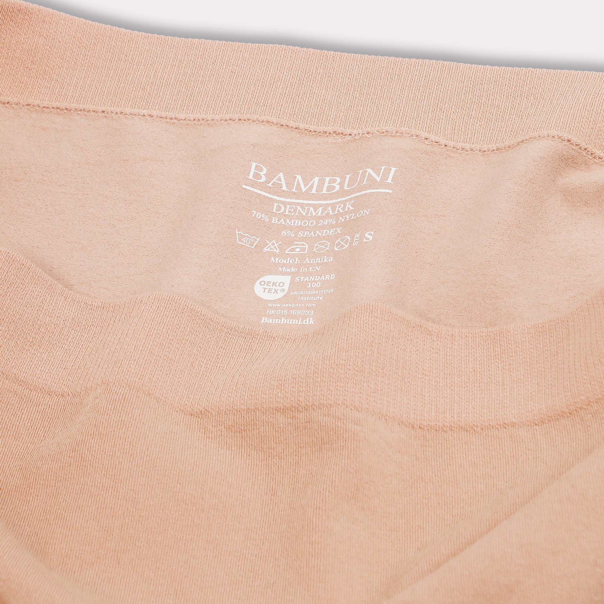Bambus seamless maxi trusse beige