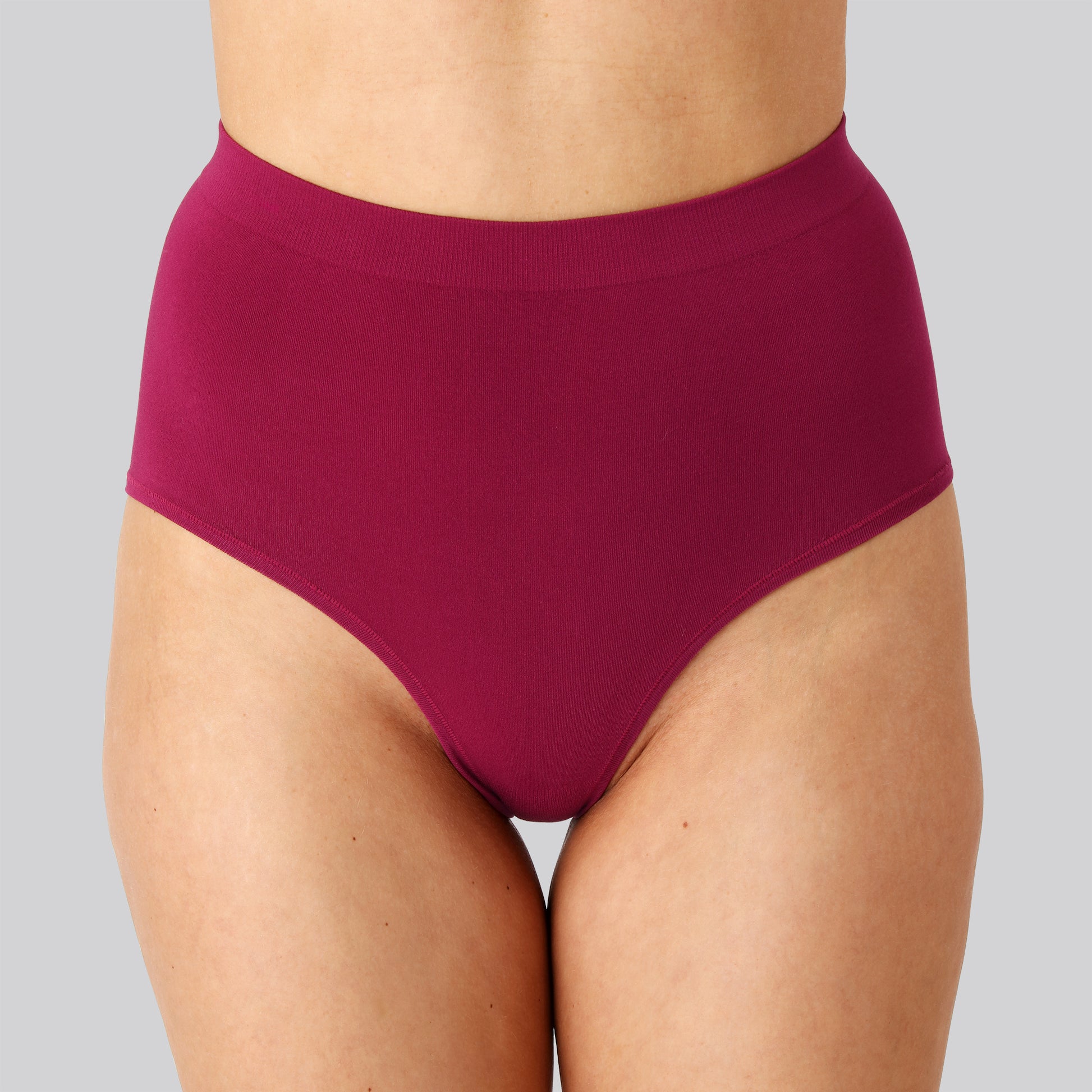 Bambus seamless maxi trusse bordeaux til dame