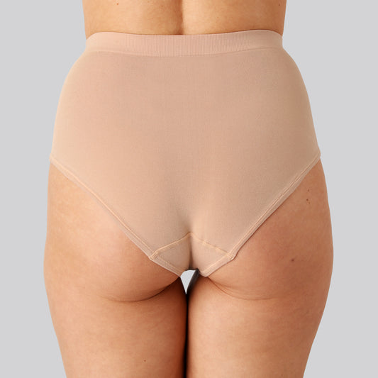 Bambus seamless maxi trusse i beige til damer