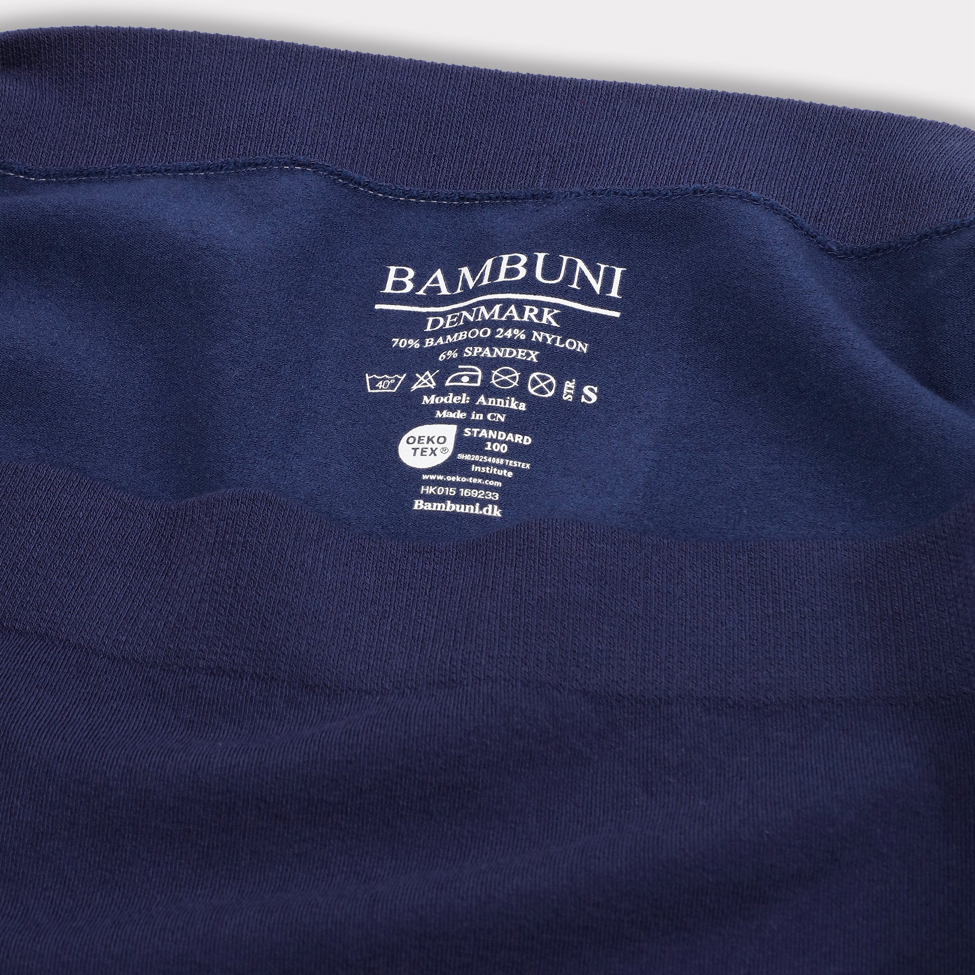 Bambus seamless maxi trusse navy