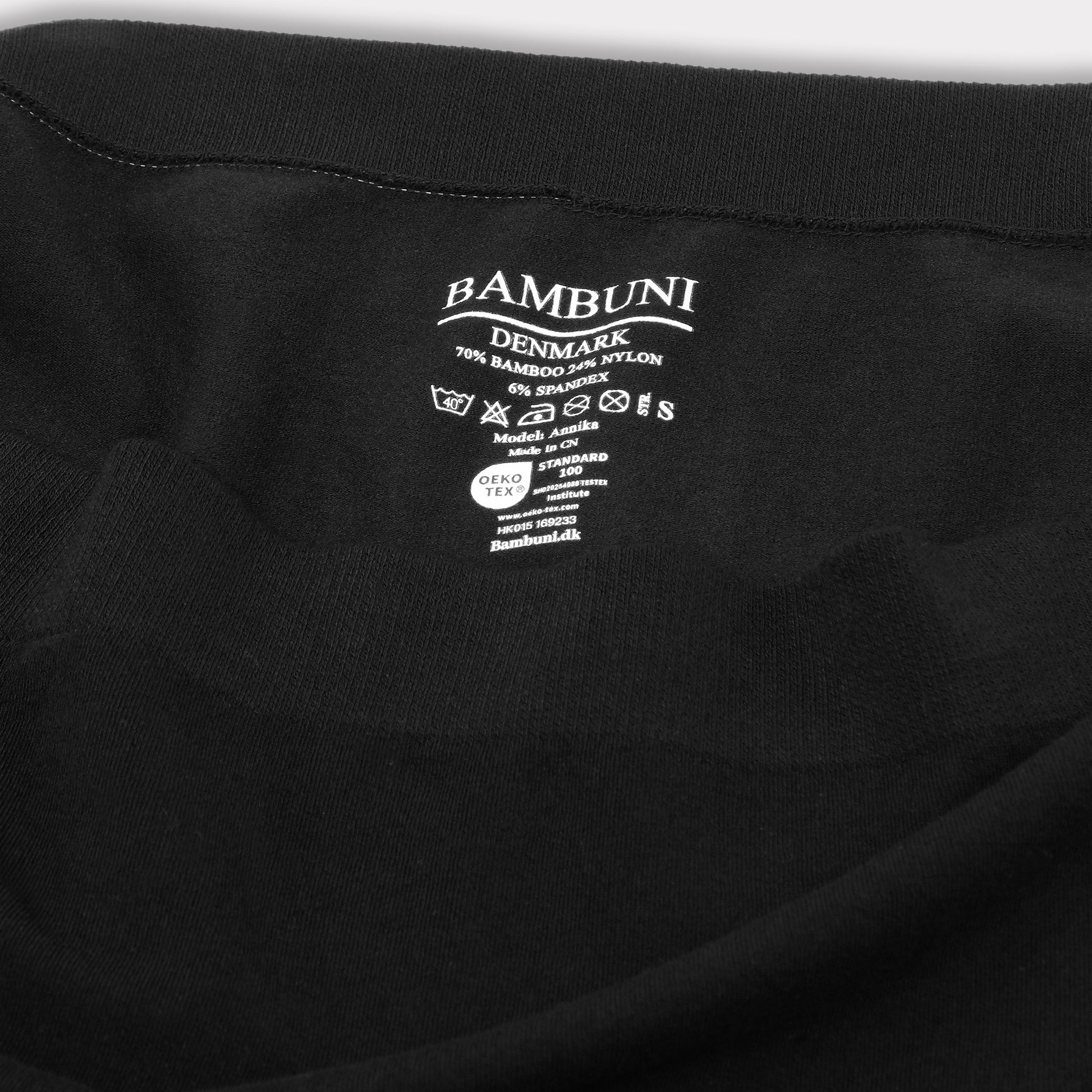 Bambus seamless maxi trusse sort
