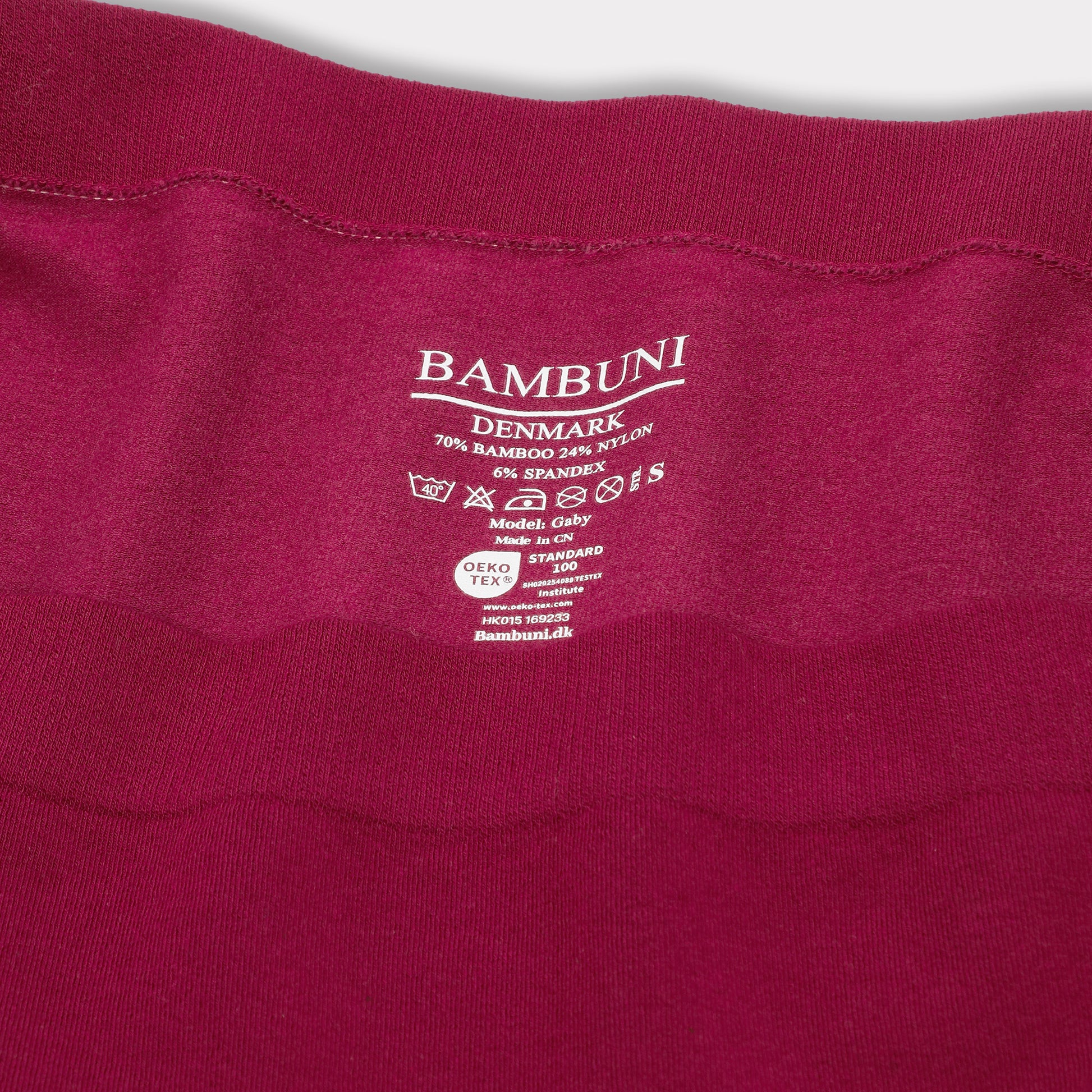 Bambus seamless tai trusse bordeaux
