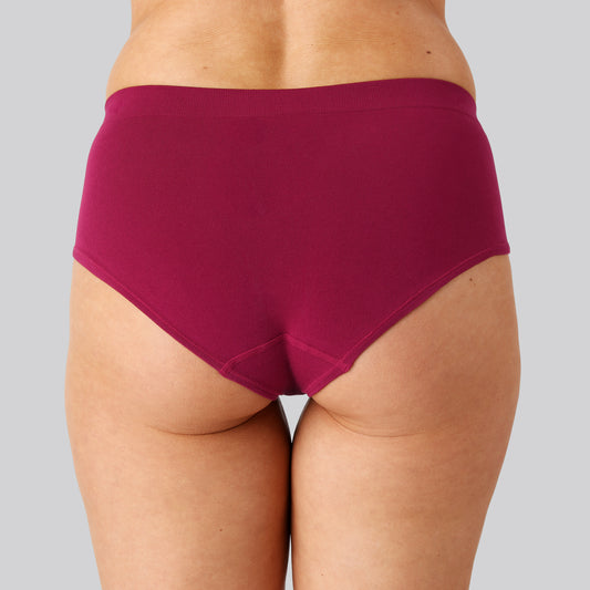 Bambus seamless tai trusse bordeaux til dame