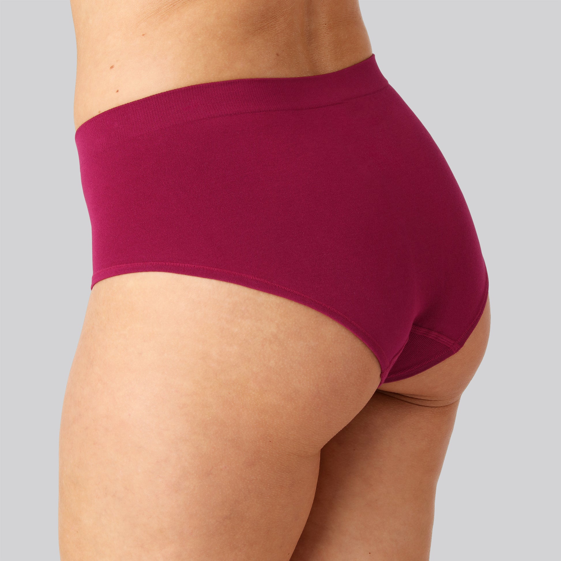 Bambus seamless tai trusse bordeaux til damer