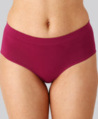 Bambus seamless tai trusse i bordeaux til damer