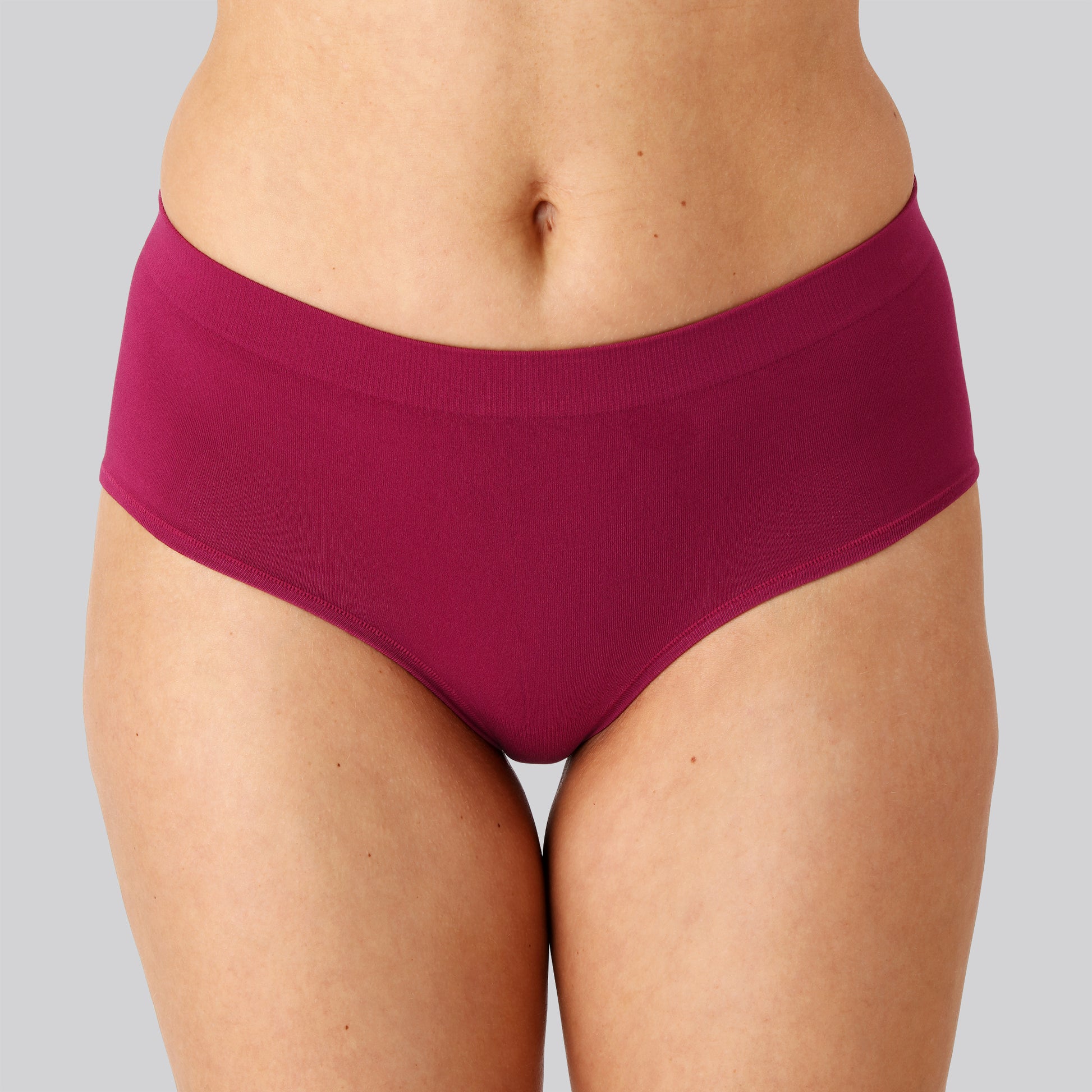 Bambus seamless tai trusse i bordeaux til damer