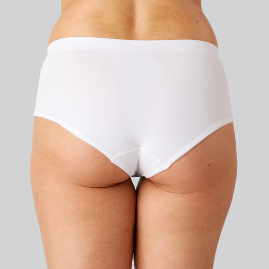 Bambus seamless tai trusse i hvid til damer