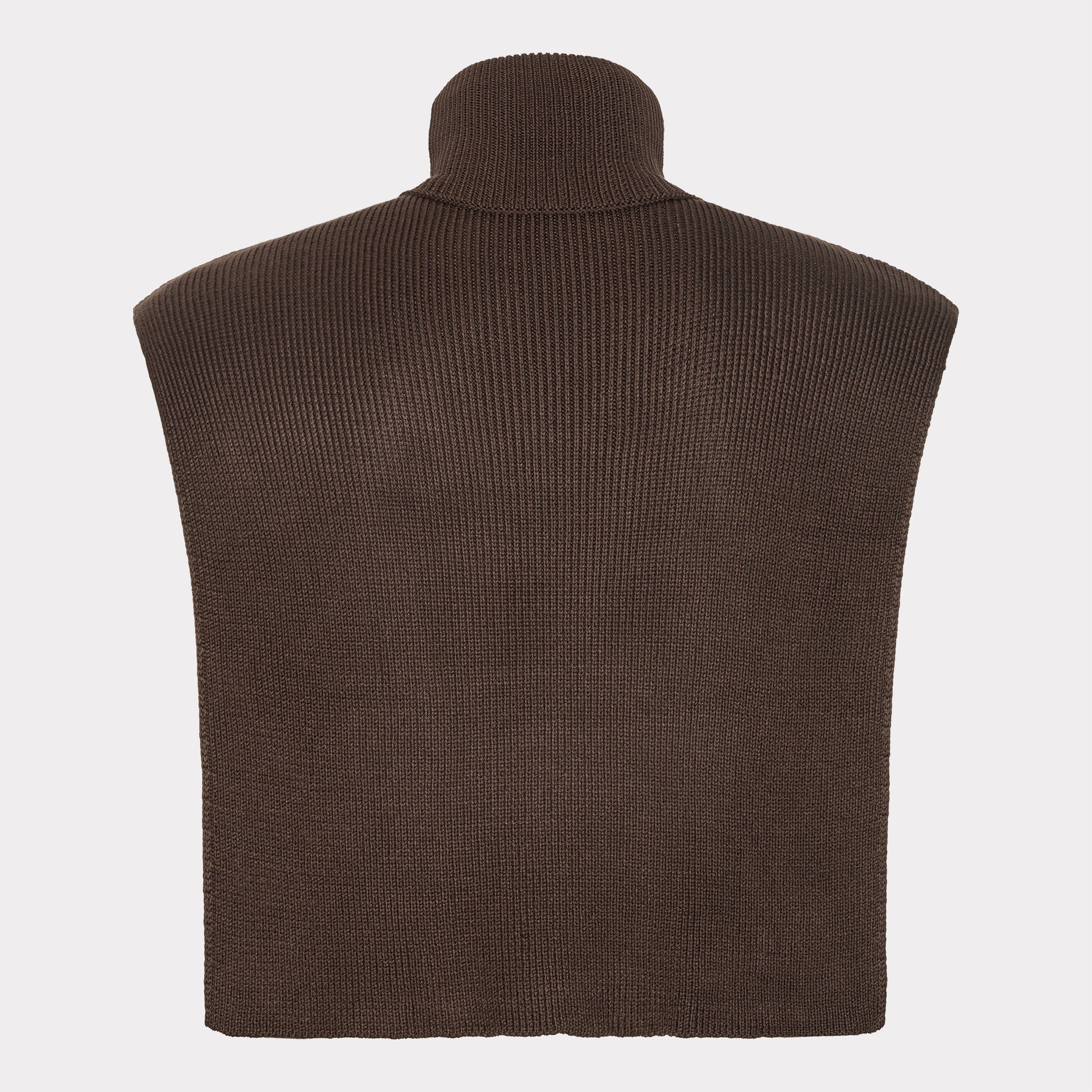 Bamboe gebreide nekwarmer in bruin