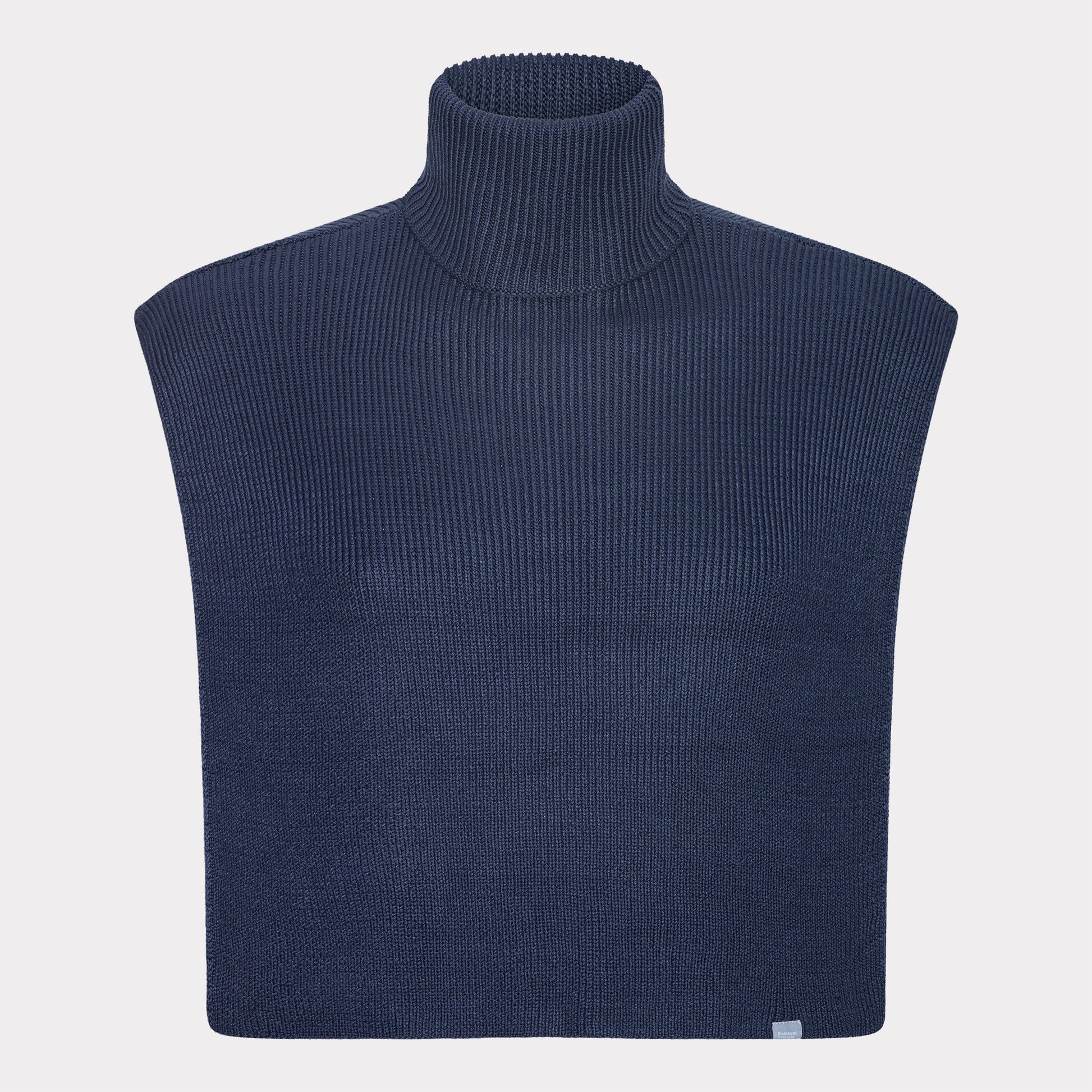 Bamboe gebreide sjaal in marineblauw