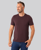 Bambus t-shirt o-hals bordeaux mænd