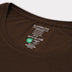 Bambus t-shirt o-hals i brun carelabel