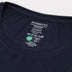 Bambus t-shirt o-hals i navy carelabel