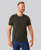 Bambus t-shirt o-hals mørkegrøn mænd