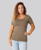 Bambus t-shirt o-hals sand damer