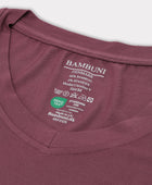Bambus t-shirt v-hals i rose carelabel