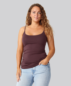 Bambus top m. smal strop bordeaux damer
