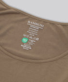 Bambus top m. smal strop i sand til damer carelabel