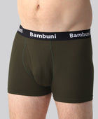 Bambus underbukser mørkegrøn mænd m. gylp