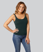 Bambuni top met brede bandjes in groen