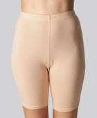 Beige bamboe shorts voor dames van Bambuni