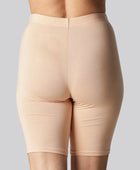 Beige bamboe shorts voor dames van Bambuni