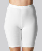 Witte bamboe shorts voor dames van Bambuni