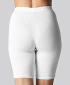 Witte bamboe shorts voor dames van Bambuni
