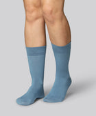 Damessokken van bamboe in petrolkleur