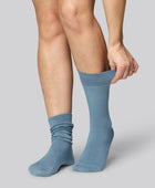 Damessokken van bamboe in petrolkleur