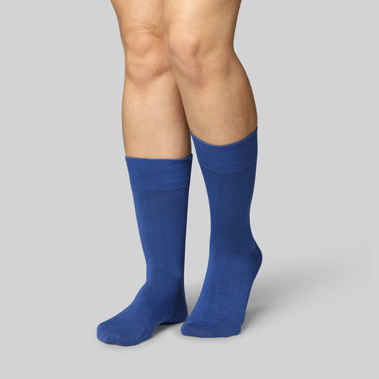 Bamboe sokken in koningsblauw voor dames