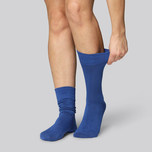 Bamboe sokken in koningsblauw voor dames
