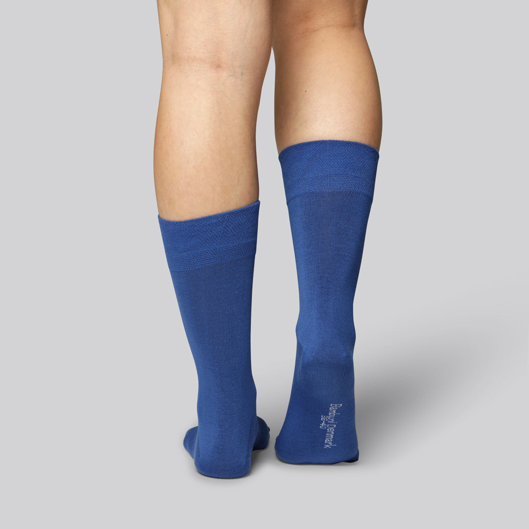 Bamboe sokken in koningsblauw voor dames