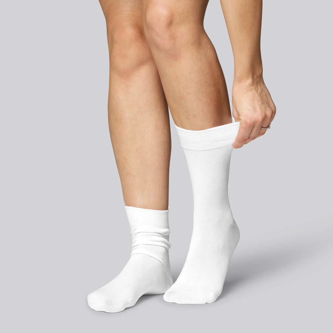 Witte bamboesokken voor dames