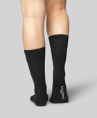 Bamboe sokken in zwart voor dames, verpakking van 20 stuks.
