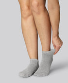 Bamboe enkelsokken in grijs voor dames