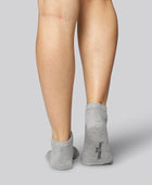 Bamboe enkelsokken in grijs voor dames