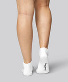 Witte bamboe enkelsokken voor dames