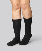 Bamboe sokken zonder elastiek in zwart voor dames