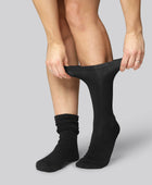 Bamboe sokken zonder elastiek in zwart voor dames