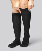 Bamboe compressiekousen in zwart voor dames