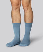 Herensokken van bamboe in petrolkleur